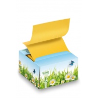 Podajnik ekologiczny kartonowy karteczek POST-IT® Z-notes (B330-1RG), 76x76mm, 200 kart., żółty