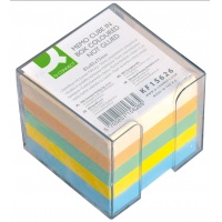Kostka Q-CONNECT nieklejona, w pudełku, 83x83x75mm, ok. 750 kart., mix kolorów 