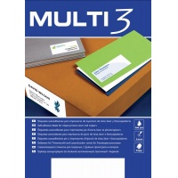 Etykiety na płyty CD/DVD MULTI 3, średnica 117mm, okrągłe, białe