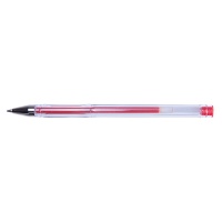 Długopis żelowy OFFICE PRODUCTS Classic 0,5mm, czerwony 