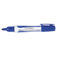 Marker do tablic Q-CONNECT Premium, gum. rękojeść, okrągły, 2-3mm (linia), niebieski 