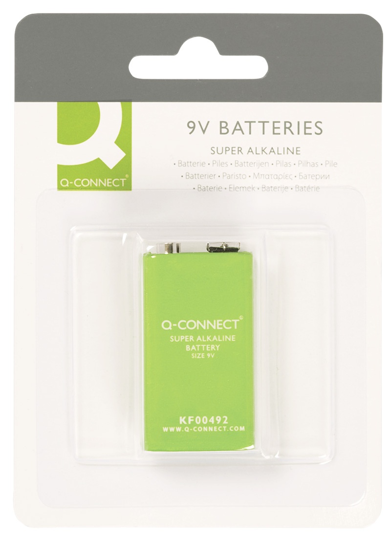 Baterie super-alkaliczne Q-CONNECT E-Block, LR61,9V