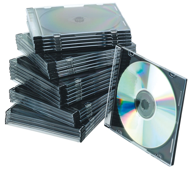 Pudełko na płytę CD/DVD Q-CONNECT, slim, 25szt., przeźroczyste