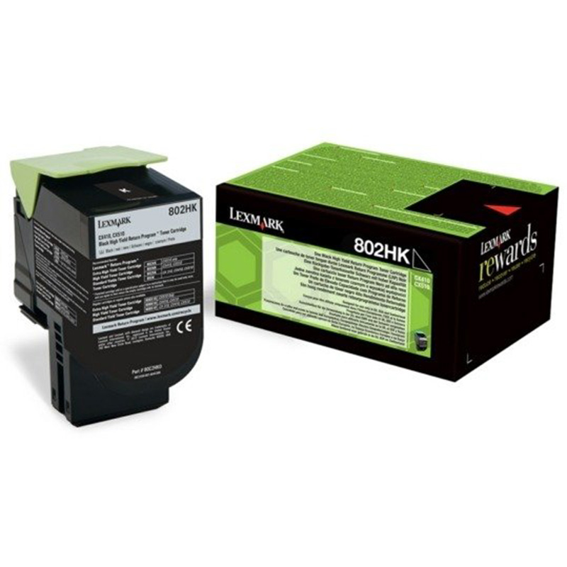 Kaseta z tonerem Lexmark 802HKE do CX-410/510 | korporacyjny | 4 000 str.| black