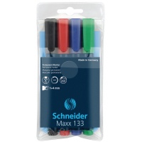 Zestaw markerów uniwersalnych SCHNEIDER Maxx 133, 1-4mm, 4 szt., miks kolorów