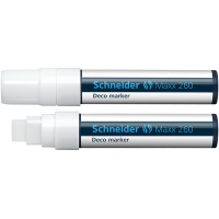 Marker kredowy SCHNEIDER Maxx 260 Deco, 5-15mm, biały 
