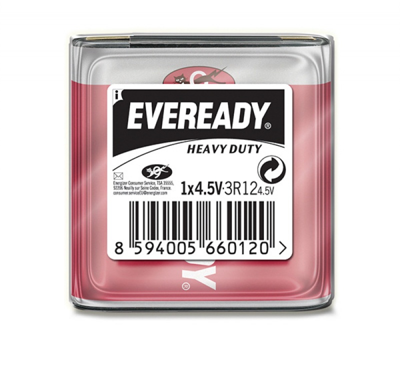 Bateria EVEREADY Heavy Duty, 3R12, 4,5V
