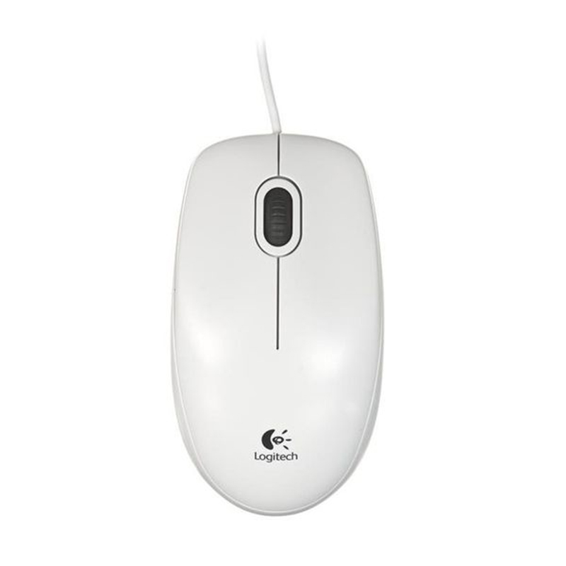 Logitech B100 mysz optyczna | przewodowa | USB | white