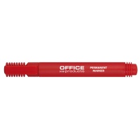 Marker permanentny OFFICE PRODUCTS, okrągły, 1-3mm (linia), czerwony 