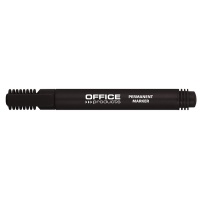 Marker permanentny OFFICE PRODUCTS, okrągły, 1-3mm (linia), czarny 