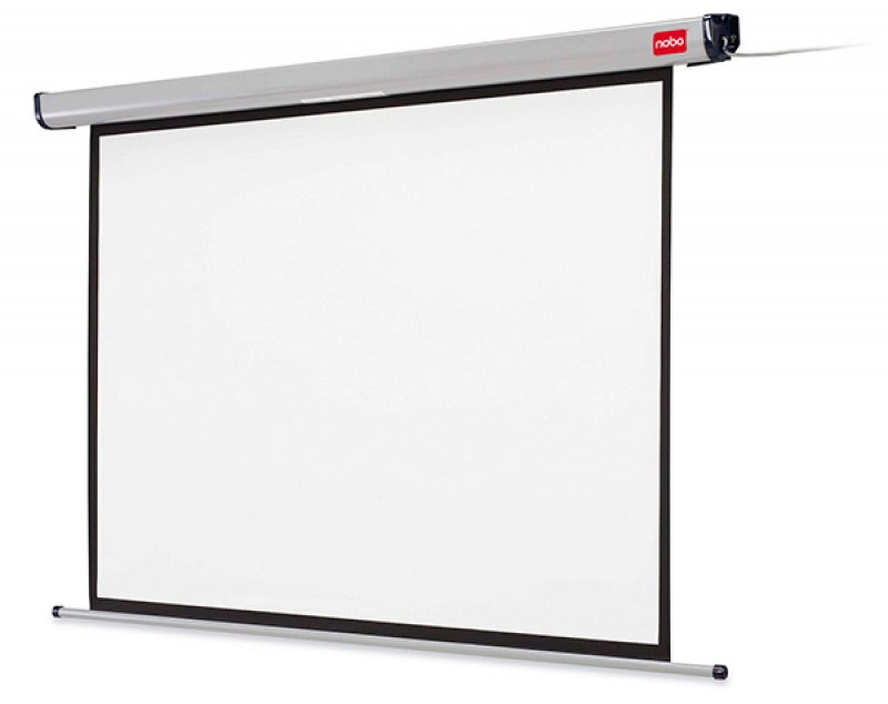 Ekran projekcyjny NOBO, ścienny, elektryczny, 4:3, 1920x1440mm, biały 