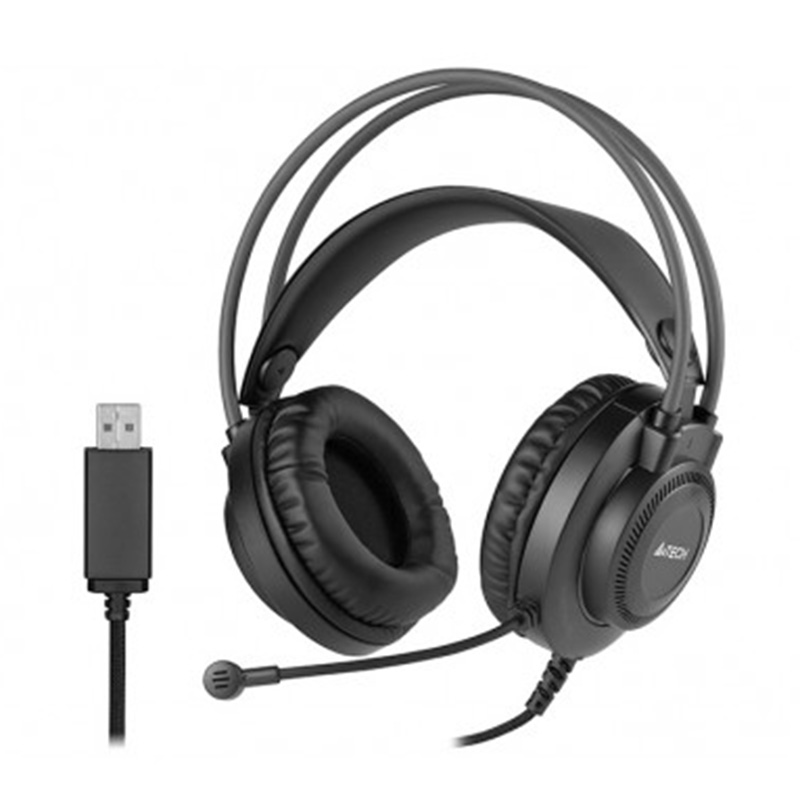 A4-Tech słuchawki  z mikrofonem FStyler FH200U Black