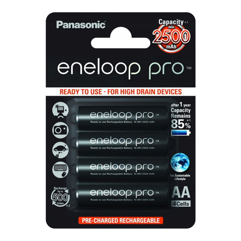 Akumulator Panasonic ENELOOP PRO R6/AA czarne | 2550mAh | 4szt.