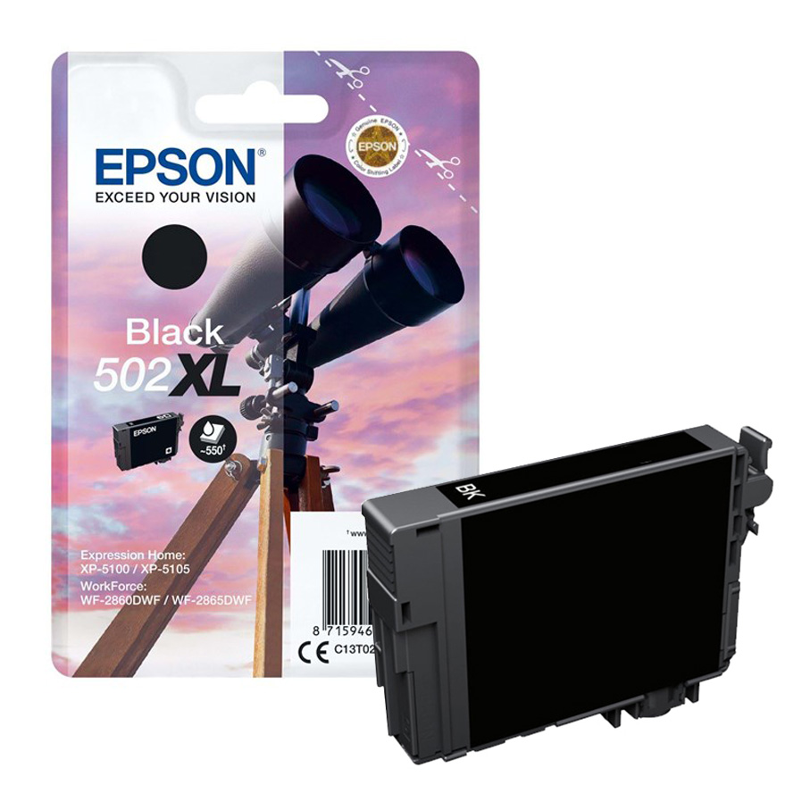 Tusz Epson 502XL do Expression Home XP-5105/XP-5100 | 9,2 ml | Black 