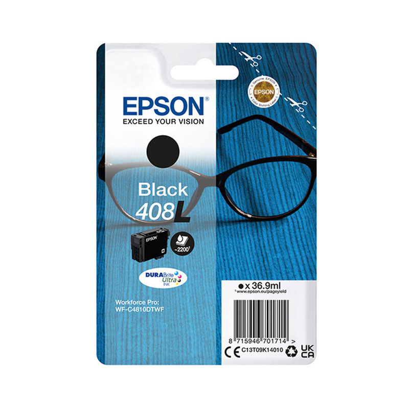 Tusz Epson 408L T09K1 XL do WF-C4810DTWF | black | 36,9 ml | 2 200 str 