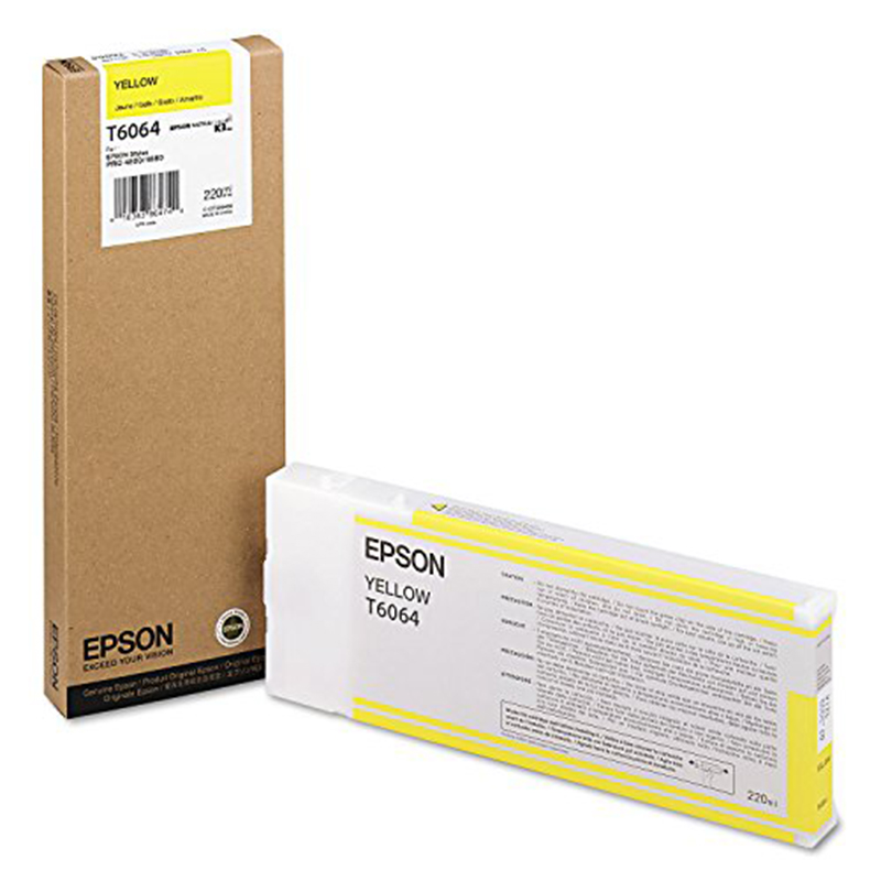 Tusz Epson T6064  do Stylus Pro 4800/4880 | 220ml |  yellow 