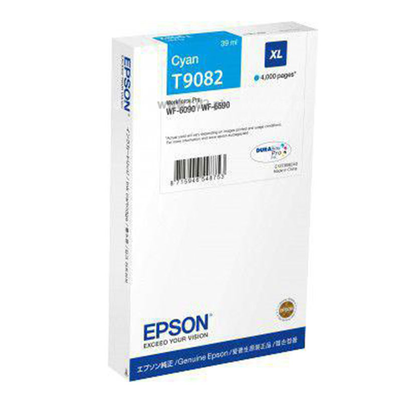 Tusz Epson T9082 39 ml | 4000str | cyan 