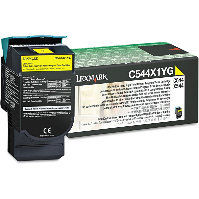 Kaseta z tonerem Lexmark do C-544/546 | zwrotny | 4 000 str. | yellow