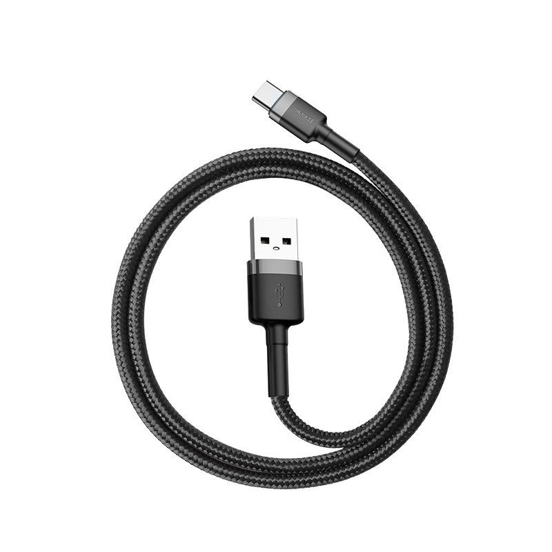 Baseus Kabel USB do USB-C Cafule 2A | 3m | szaro-czarny