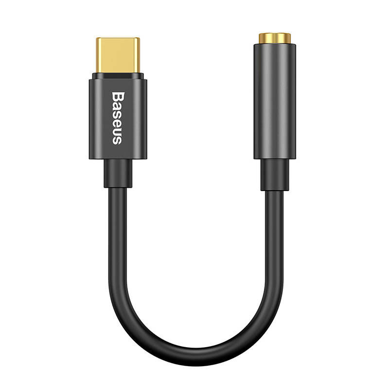 Baseus Adapter audio L54 USB-C + mini jack | 3,5mm | czarny
