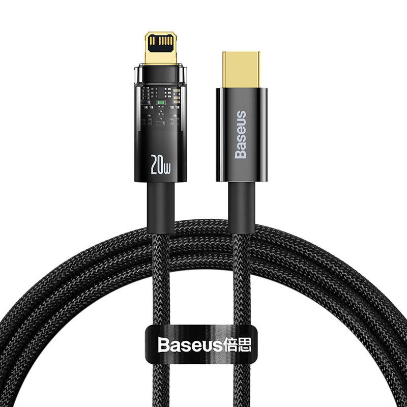 Baseus Kabel USB-C do Lightning Explorer 20W | 1m | czarny