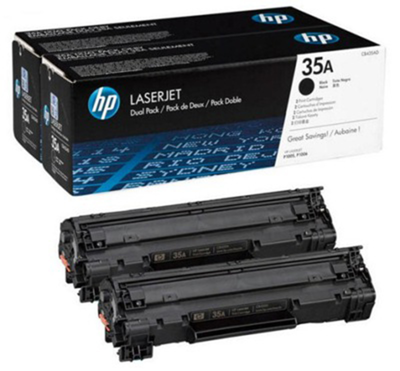 Zestaw dwóch tonerów HP 35A do LaserJet P1005/1006 | 2 x 1 500 str. | black 