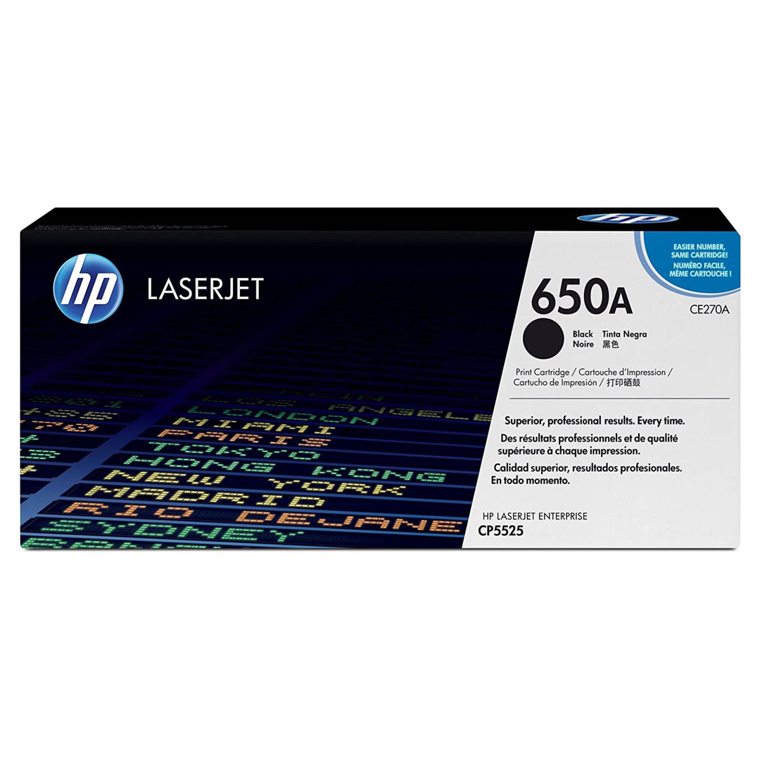 Toner HP 650A do Color LaserJet CP5525, M750 | 13 500 str. | black 