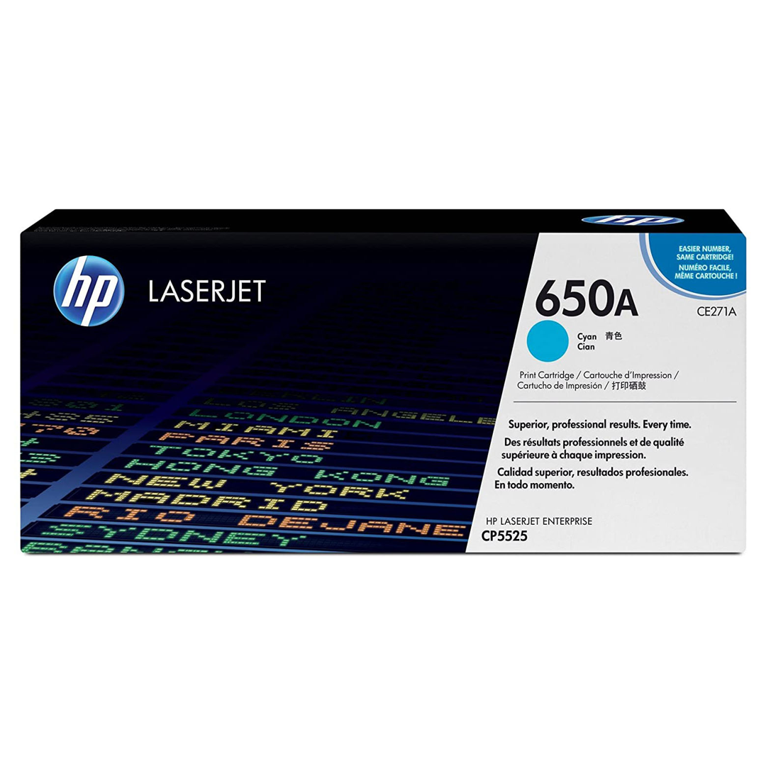 Toner HP 650A do Color LaserJet CP5525, M750 | 15 000 str. | cyan 