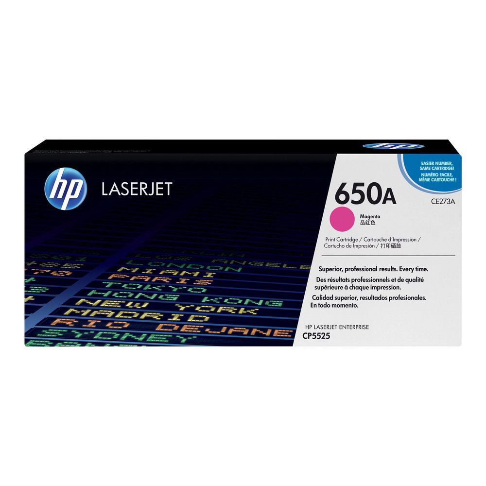 Toner HP 650A do Color LaserJet CP5525, M750 | 15 000 str. | magenta 