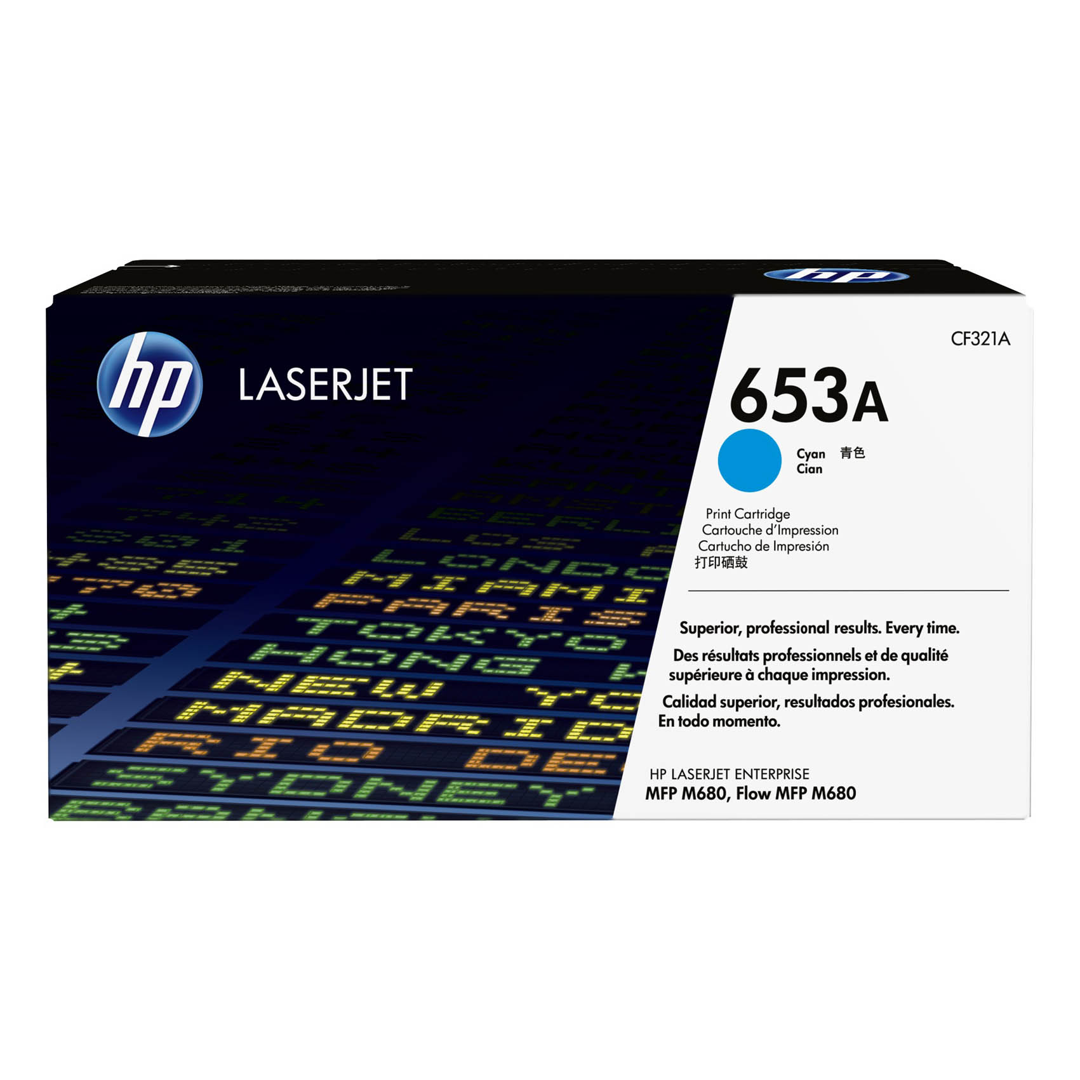 Toner HP 653A do Color LaserJet Enterprise M680 | 16 500 str. | cyan 
