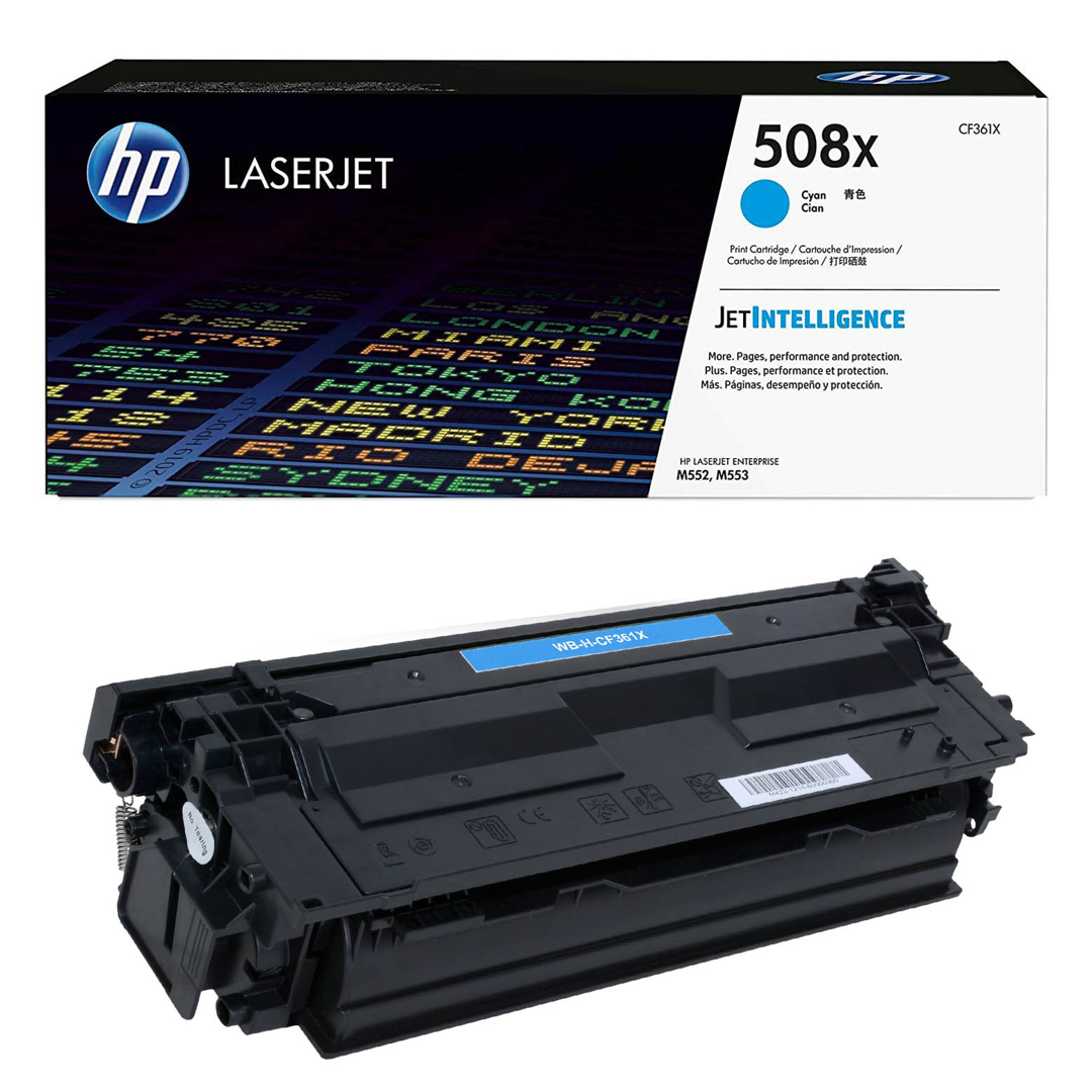 Toner HP 508X do Color LaserJet  M552/553 | 9 500 str. | cyan 