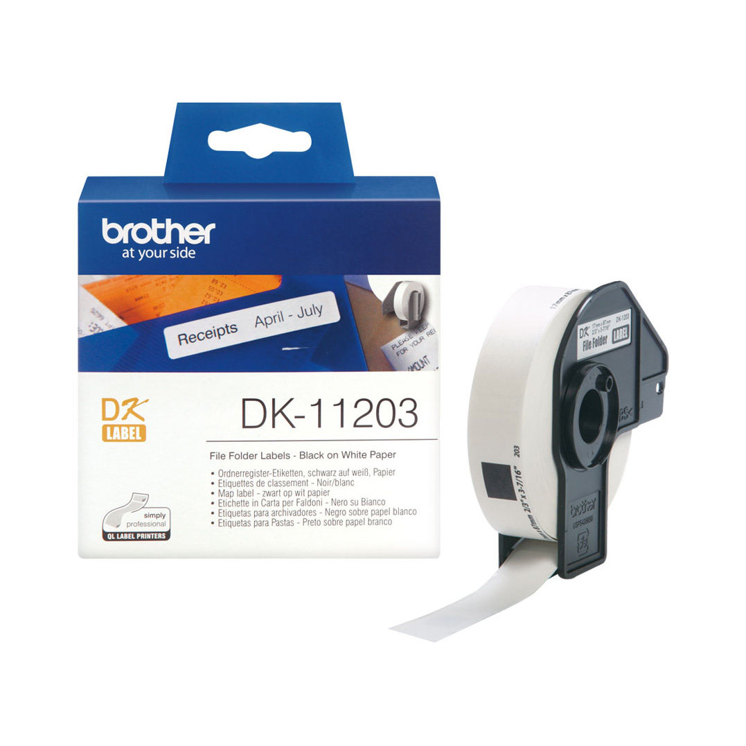 Etykieta Brother do QL-500/550/560/650/1050/1060N | 17 x 87 mm | DK-11203 