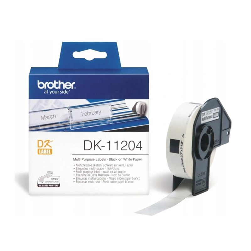 Etykieta Brother do QL-500/550/560/650/1050/1060N | 17mm x 54m I DK11204 