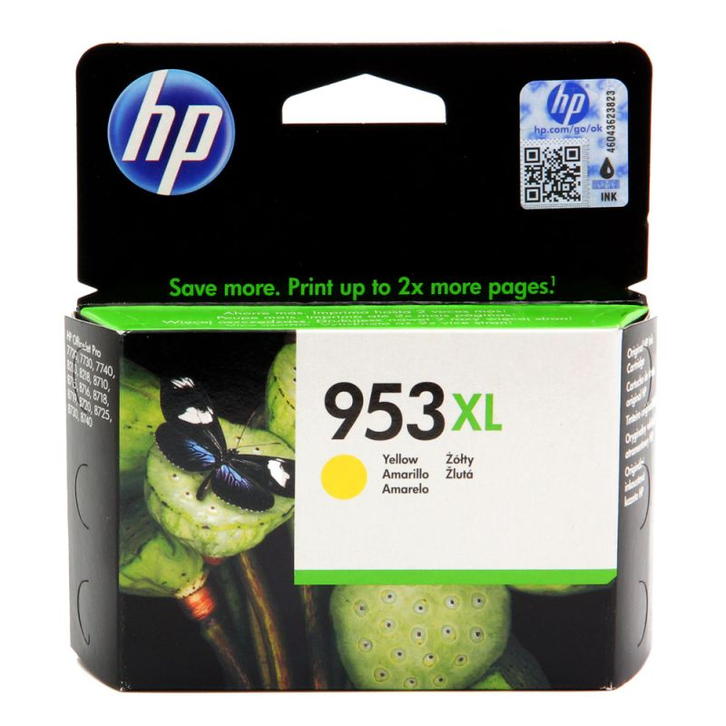 Tusz HP 953XL do OfficeJet Pro 8210/8710/8715/8720/8725 | 1 450 str. | yellow 
