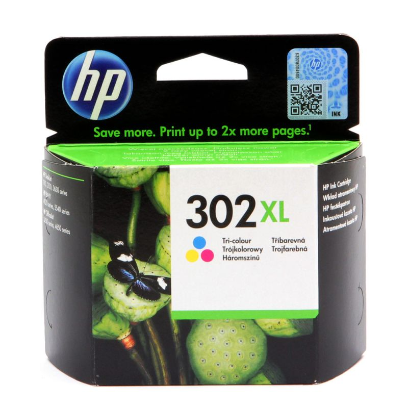 Tusz HP 302XL do Deskjet 1110/2130/3630 | 300 str. | CMY 