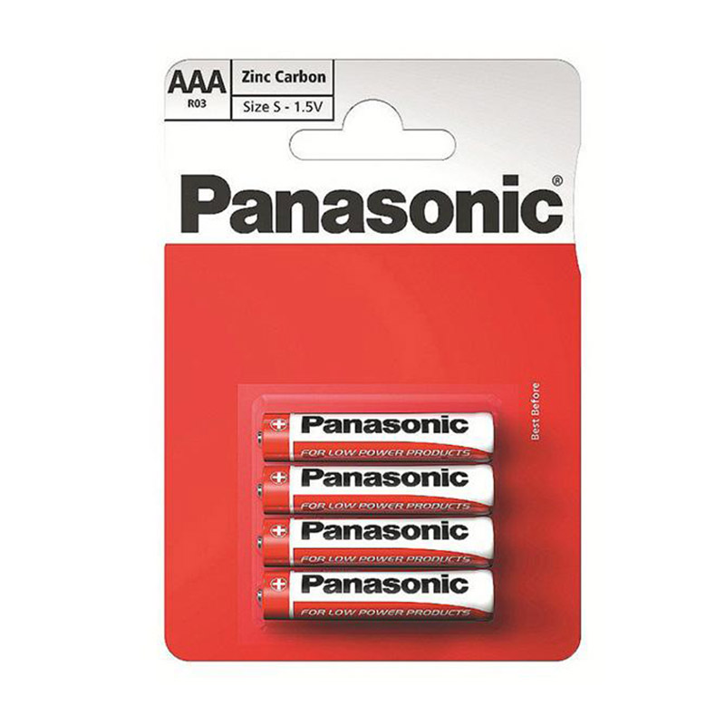 Bateria Panasonic węglowo-cynkowa 1,5V R03RZ/4BP | 4szt. (blister)