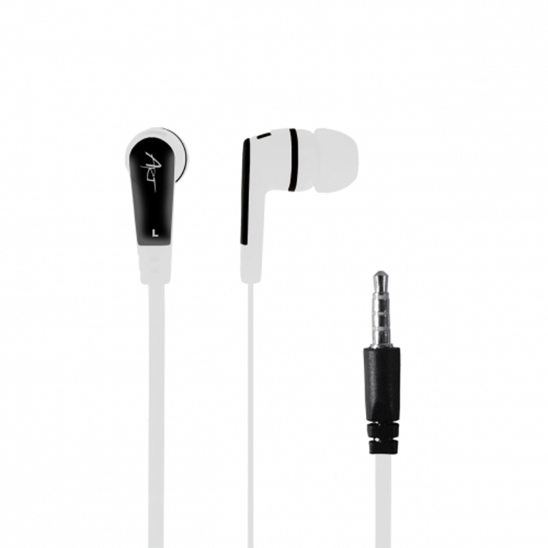 Art słuchawki douszne z mikrofonem białe smartphone/mp3/tablet  S2A 