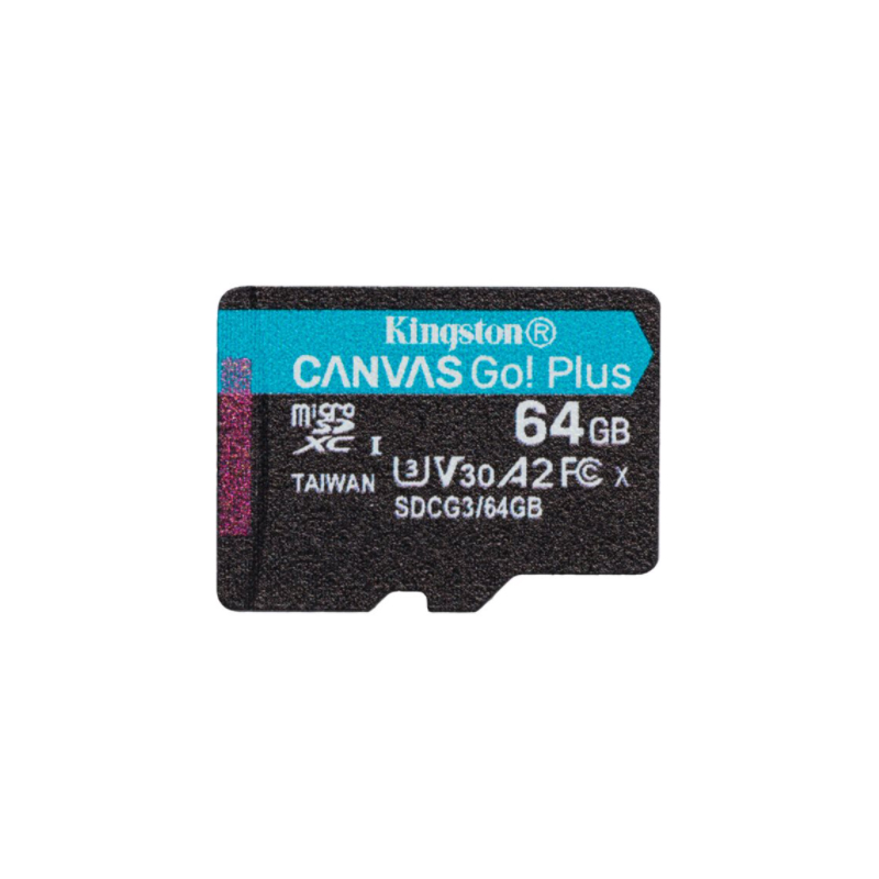 Kingston karta pamięci microSDXC Canvas Go Plus | 64 GB Single Pack w/o ADP 