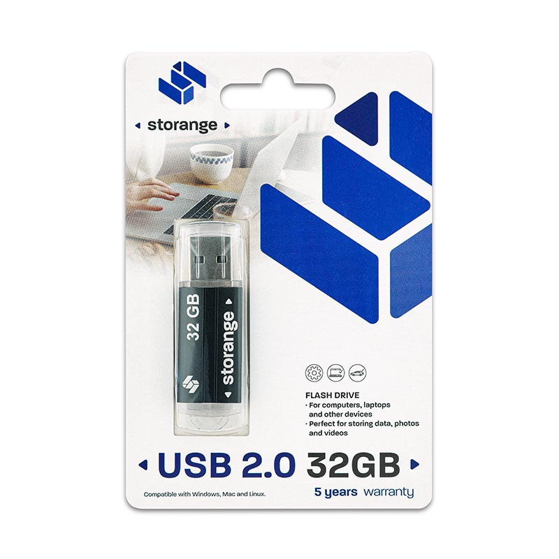 Storange pamięć 32 GB | Basic | USB 2.0 | black