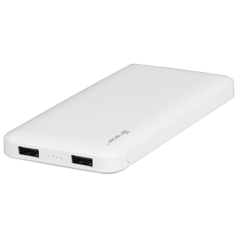 Power Bank Tracer M080 Slim 2x USB 2.0 | 8000mAh | litowo - polimerowe | Biały