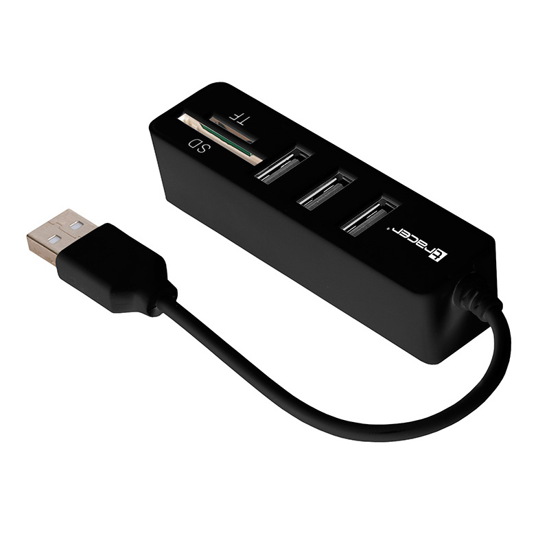 Czytnik kart Tracer CH4 All-In-One + HUB USB 2.0