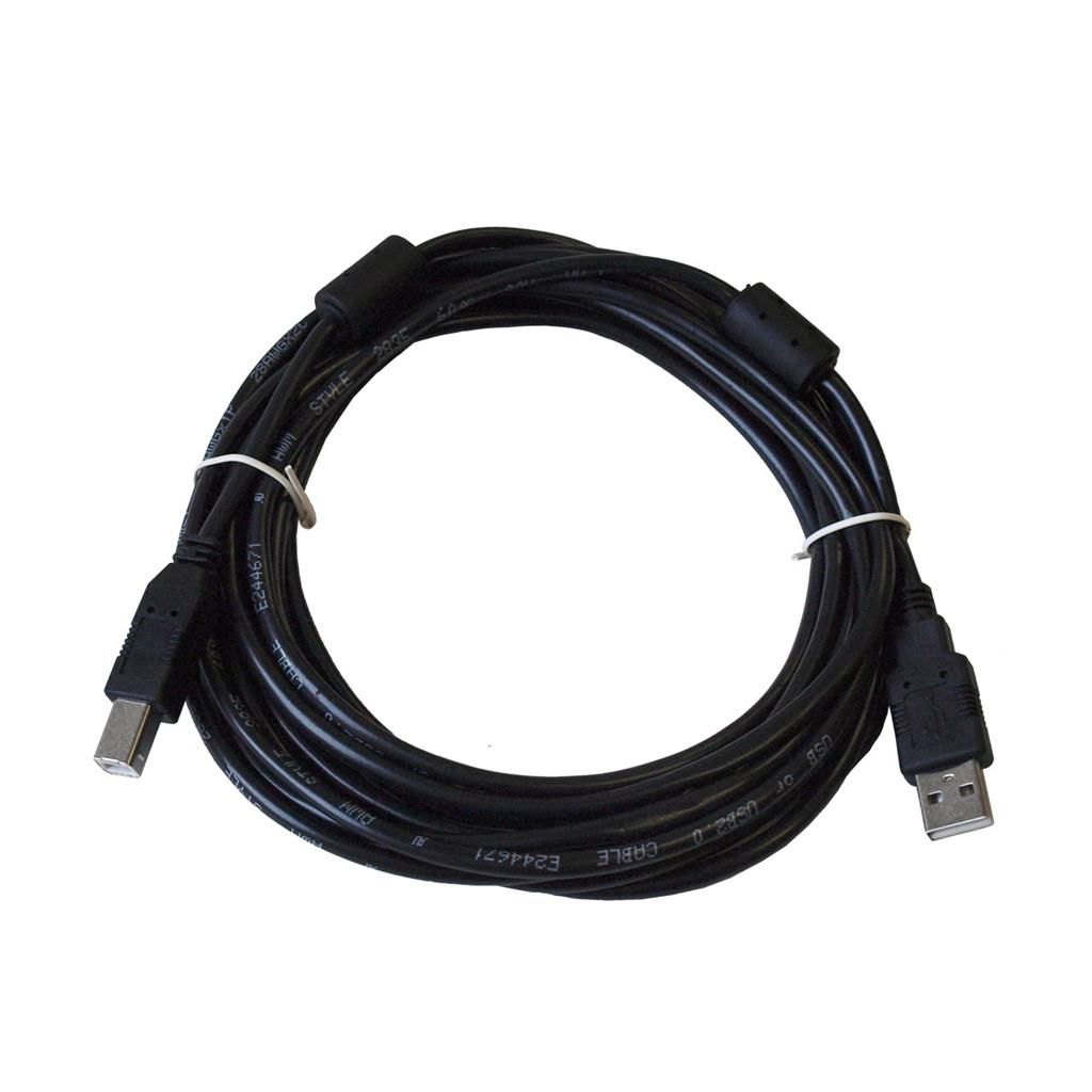 Art kabel do drukarki USB 2.0 A-B | 5m | black