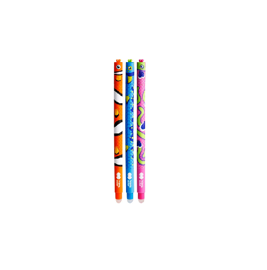 Długopis wymazywalny niebieski Rybki Happy Color